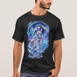 Camiseta aurora nocturna - husky