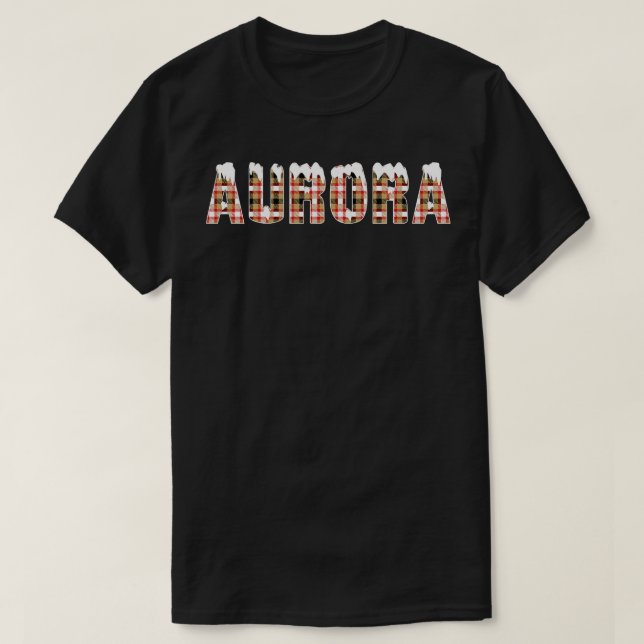 Camiseta Aurora Snow (Diseño del anverso)