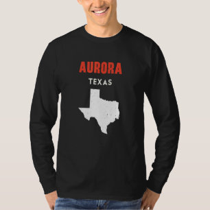 Camiseta Aurora Texas EE. UU. Estado América Viajes Texas