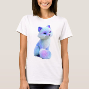Camiseta Aurora Zorro Brillo Irisado Mujeres Animal Lindo