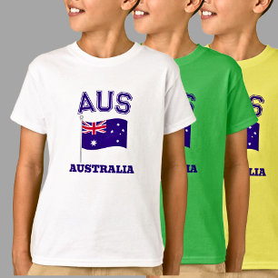 Camiseta AUS Australia Bandera Australiana Deportes