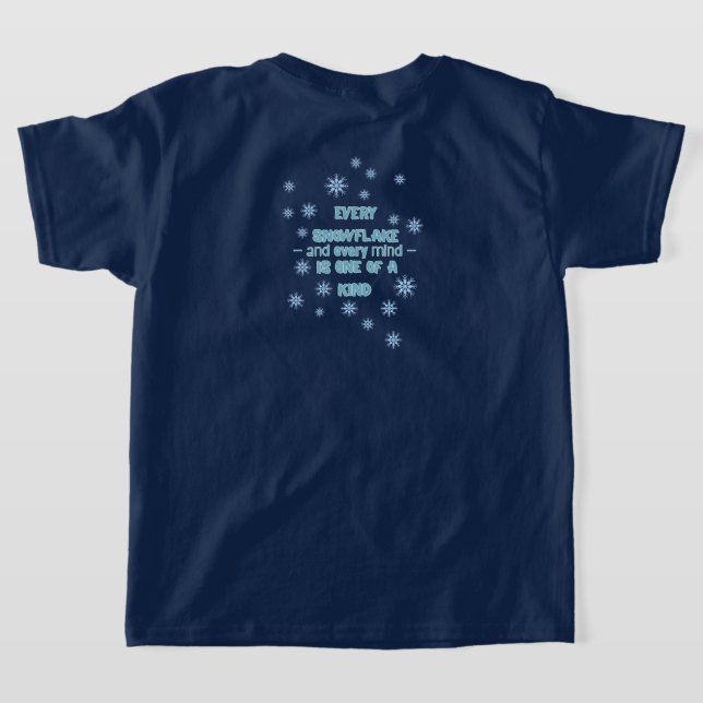 Camiseta Ausome Winter – One of a Kind Snowflake Giraffe  (Distribución Reverso )