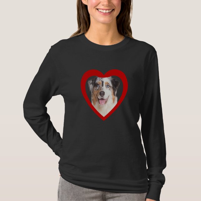 Camiseta Aussi Australian Shepherd Dog Heart Aussi  1 (Anverso)