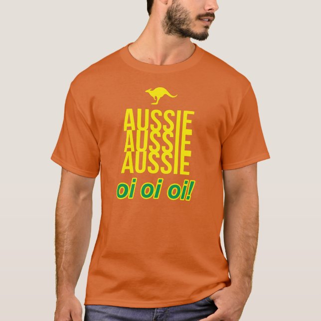 CAMISETA AUSSIE AUSTRALIANO AUSTRALIANO OI OI OI (Anverso)