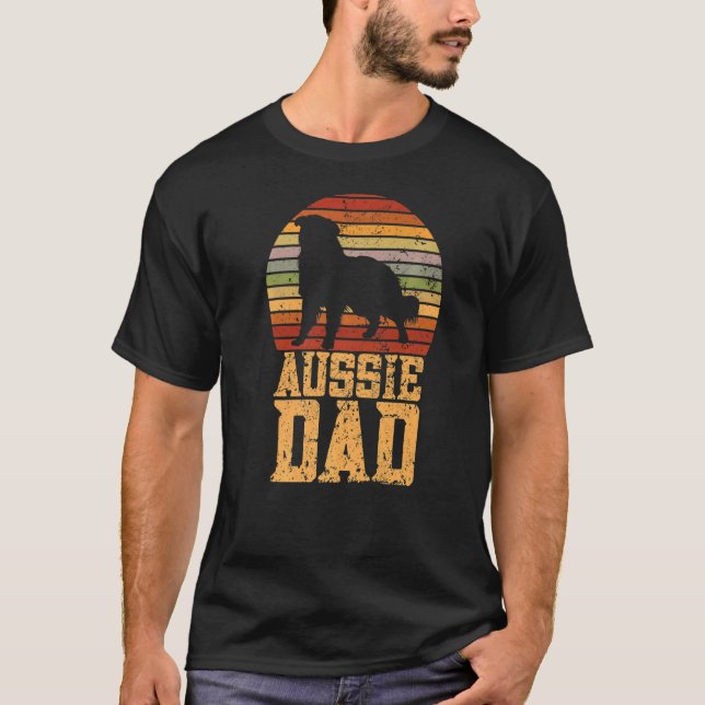 Camiseta Aussie Dad Aussie Owner Australian Shepherd (Anverso)
