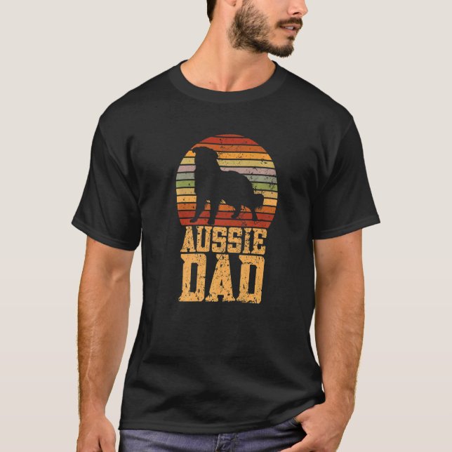 Camiseta Aussie Dad Aussie Owner Australian Shepherd (Anverso)