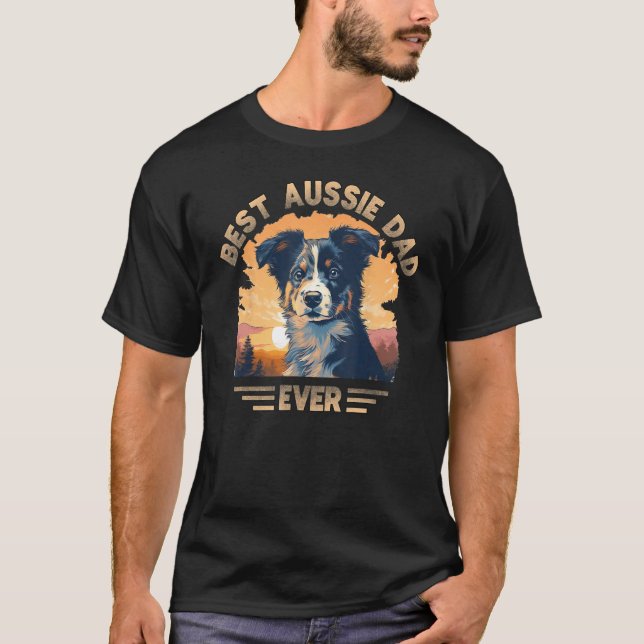 Camiseta Aussie DAD Australian Shepherd 1 (Anverso)
