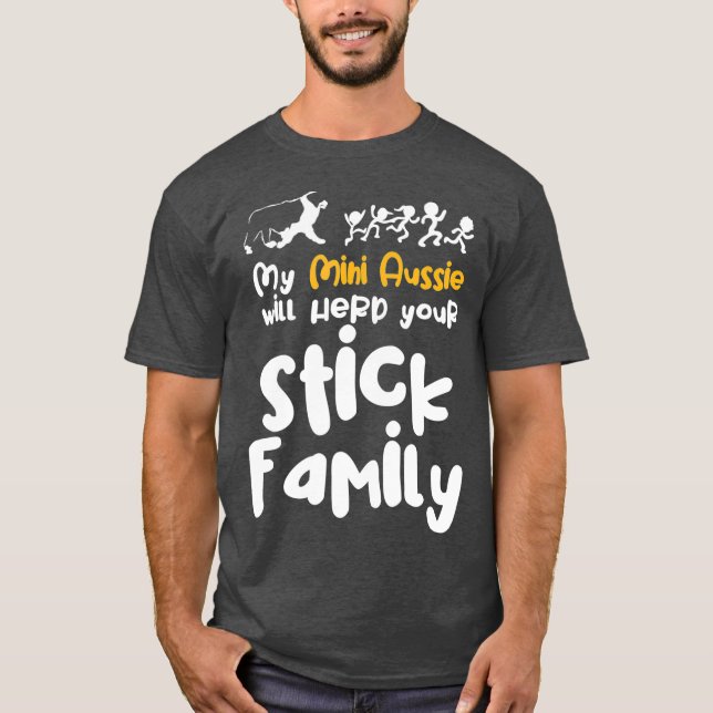 Camiseta Aussie Dad Toy Australian Shepherts Mini (Anverso)