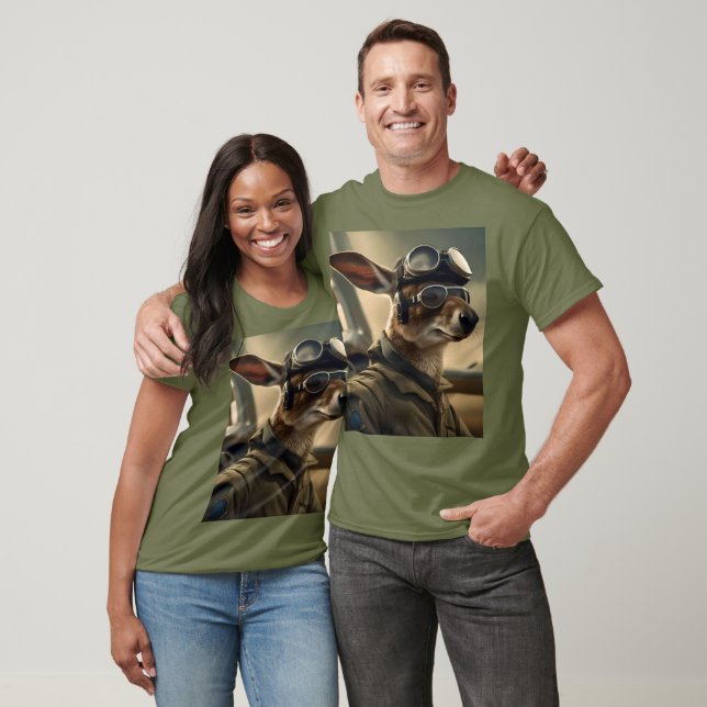Camiseta Aussie Kangaroo King Of The Airways, (Unisexo)