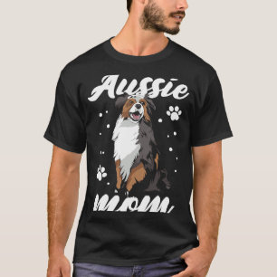 Camiseta Aussie Mom Dog Mom Australian Shepherd