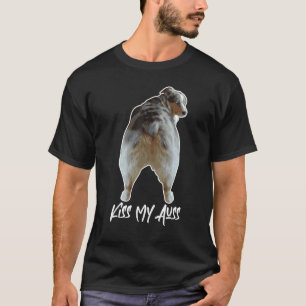 Camiseta Aussie Shepherd Love Dog Australian Shepard Kiss M