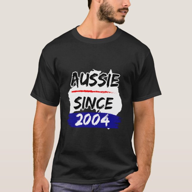 Camiseta Aussie Since 2004 Australia Map (Anverso)