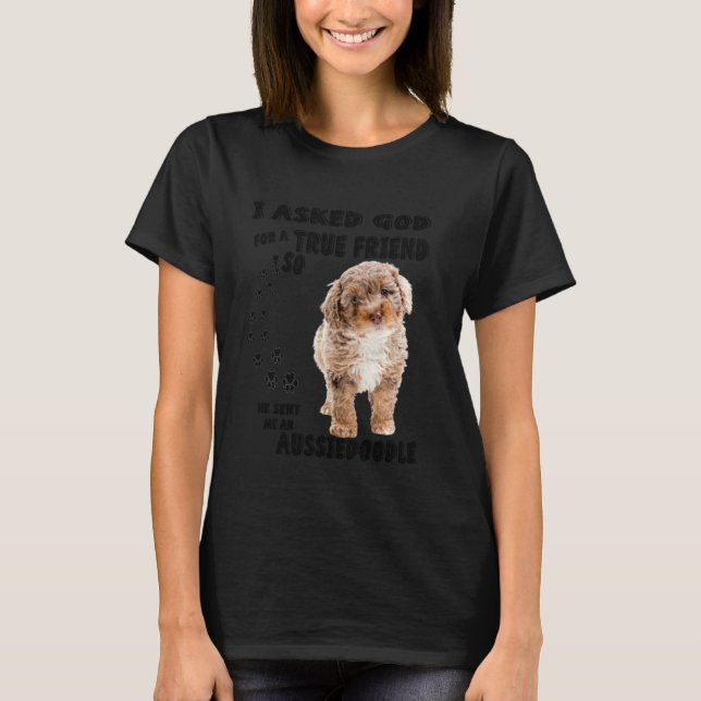 Camiseta Aussiedoodle Cita A Mamá Aussiepoo Dad Cute Aussie (Anverso)