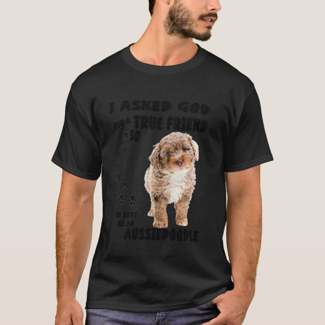 Camiseta Aussiedoodle Cita A Mamá Aussiepoo Dad Cute Aussie (Anverso)
