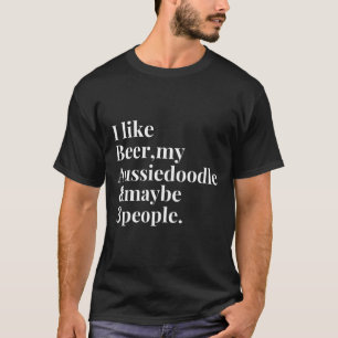 Camiseta Aussiedoodle Funny Dueg Dueño de cerveza Craft Lov