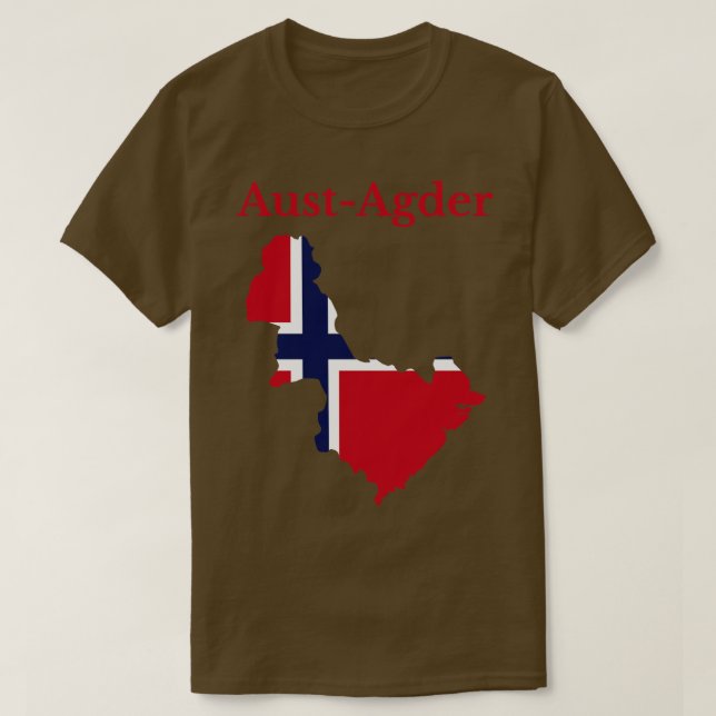 Camiseta Aust Agder County Noruega (Diseño del anverso)