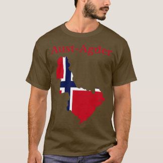 Camiseta Aust Agder County Noruega