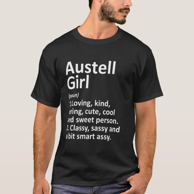 Camiseta Austell Chica Ga Georgia Funny City Home Roots (Anverso)