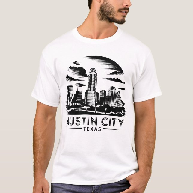 Camiseta Austin City Texas USA (Anverso)