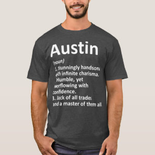 Camiseta AUSTIN Definición Nombre personalizado Diferencia