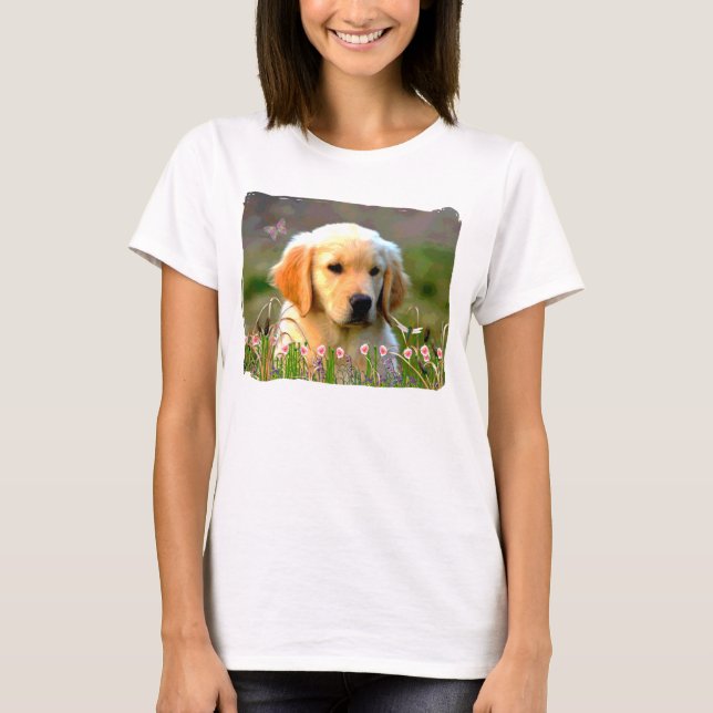 Camiseta Austin el Labrador de oro (Anverso)