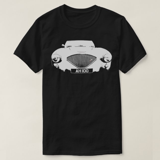 Camiseta Austin Healey 100 1950s clásico deportes británico (Diseño del anverso)
