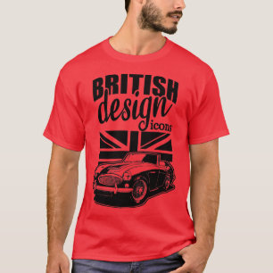 Camiseta Austin Healey, un coche clásico británico