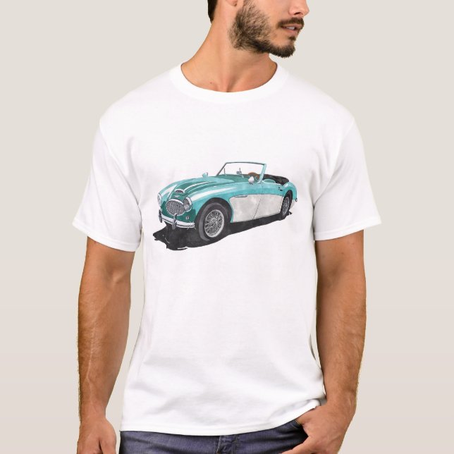 Camiseta Austin Healey (verde del Pacífico) 100-6 (Anverso)