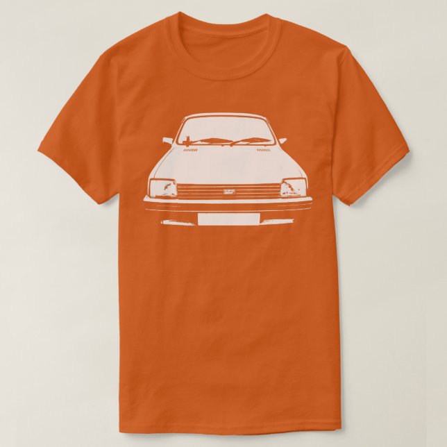 Camiseta Austin Metro clásico de los 80 blanco monobloque (Diseño del anverso)