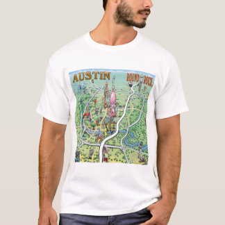 Camiseta Austin Round Rock Texas Fun Map