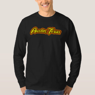 Camiseta Austin Texas Candy Type Retro Feed Vintage City Me
