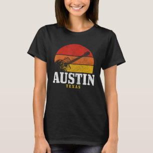 Camiseta Austin Texas Guitar Country Music Folk Jazz Vintag