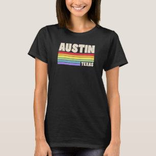 Camiseta Austin Texas Orgullo Bandera Arcoiris Orgullo Gay 