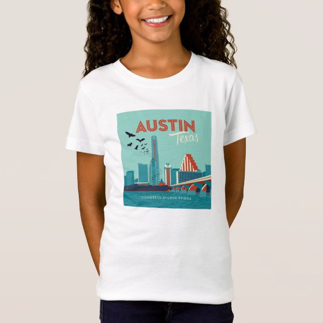 Camiseta Austin, Texas | Puente de la Avenida del Congreso (Anverso)