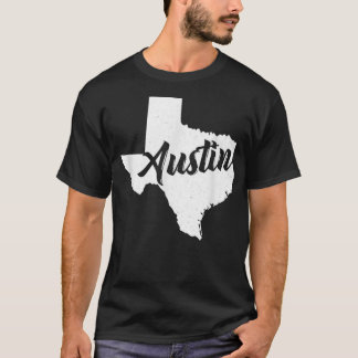 Camiseta Austin Texas regala el estado retro nativo de cose