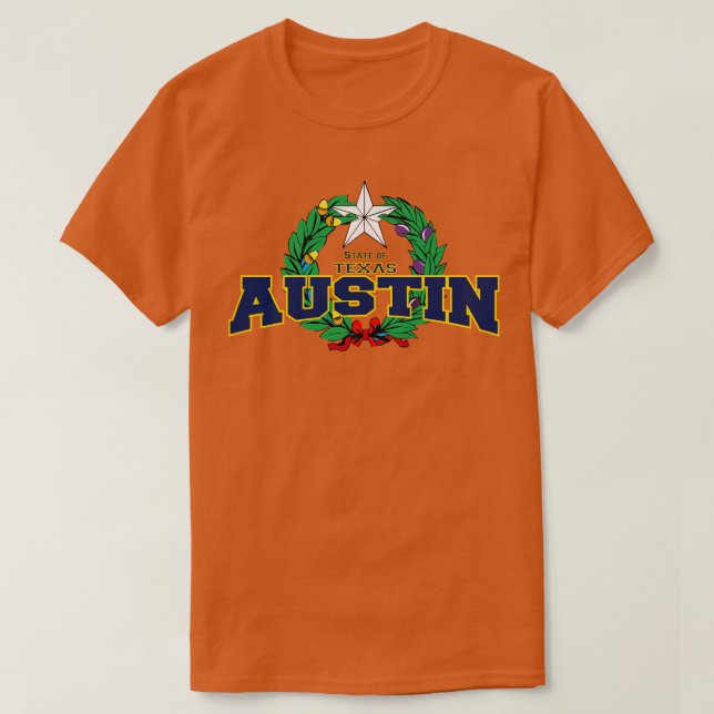 Camiseta Austin Texas StateUSA (Diseño del anverso)