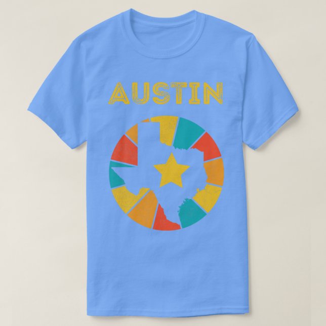 Camiseta Austin Texas Vintage Molress Souvenir 1 (Diseño del anverso)