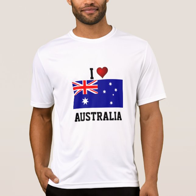 CAMISETA AUSTRALIA: AMO A AUSTRALIA (Anverso)