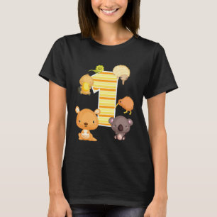 Camiseta Australia Animales 1er cumpleaños Kangaroo Koala P