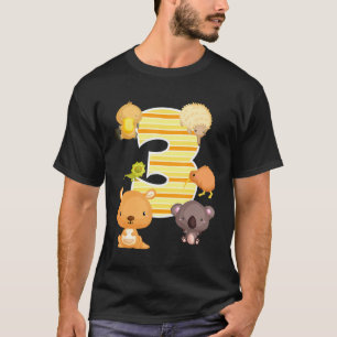 Camiseta Australia Animales 3er cumpleaños Kangaroo Koala P