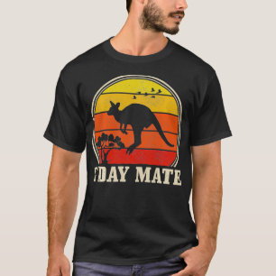 Camiseta Australia Austr de atardecer del canguro del G-day