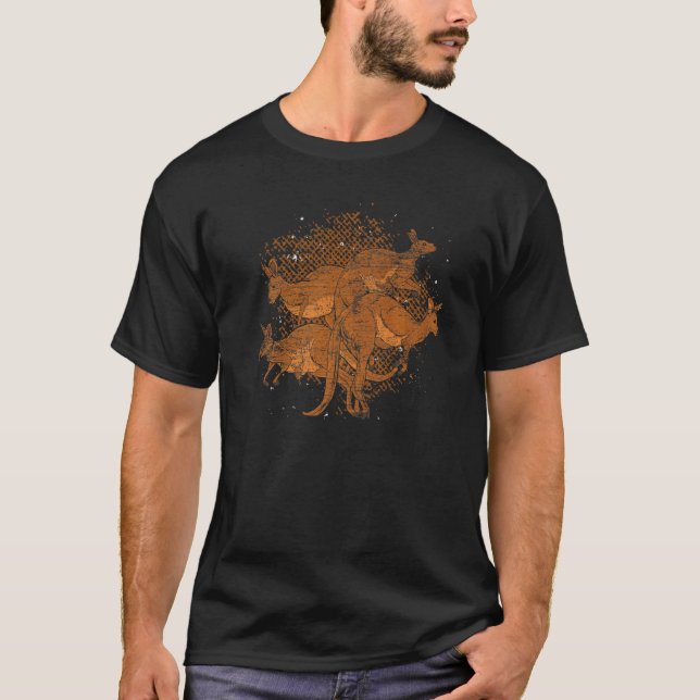 Camiseta Australia: Australia: Zoológico Animal Kangaroo (Anverso)
