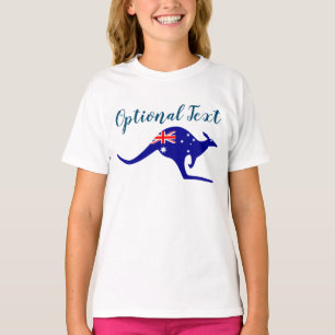 Camiseta Australia canguro y bandera