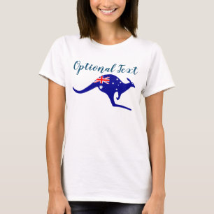 Camiseta Australia canguro y bandera