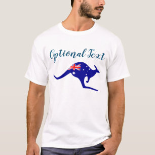 Camiseta Australia canguro y bandera
