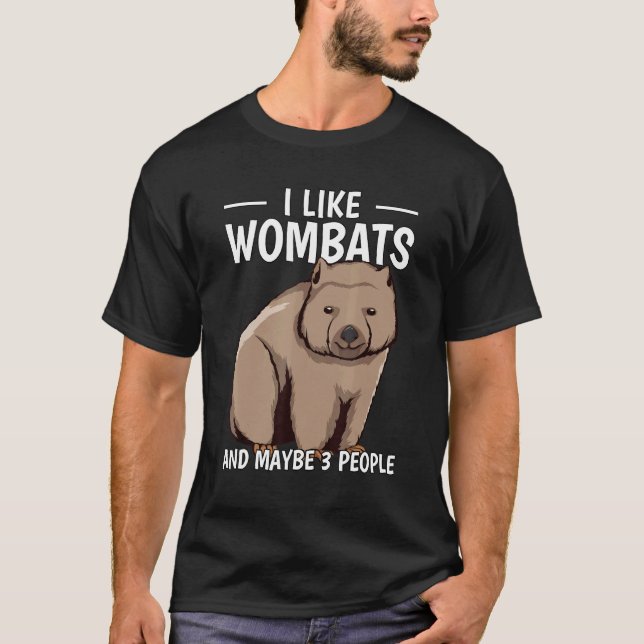 Camiseta Australia Cita Que Me Gustan Los Wombats Y Quizás  (Anverso)