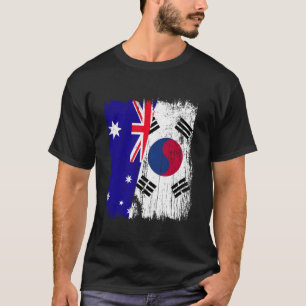 Camiseta Australia Corea del Sur Media Bandera Australiana