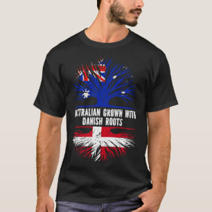 Camiseta Australia creció con la bandera australiana de las