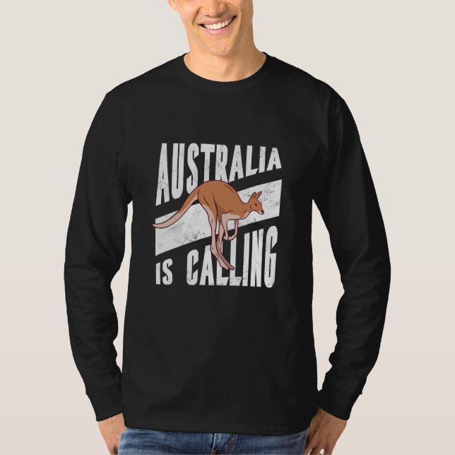 Camiseta Australia Day Kangaroo Australian Retro Happy Repu (Anverso)
