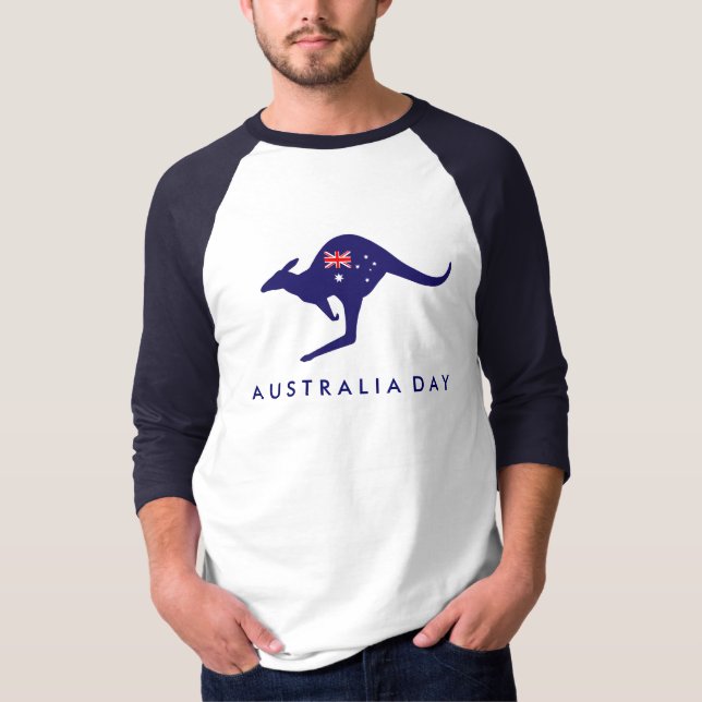 CAMISETA AUSTRALIA DAY KANGAROO FLAG TSHIRT (Anverso)